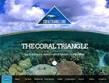 Tablet Screenshot of coraltriangle.org